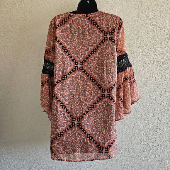 Anthropologie Paper Crane Boho Medallion Dress - Picture 7 of 8